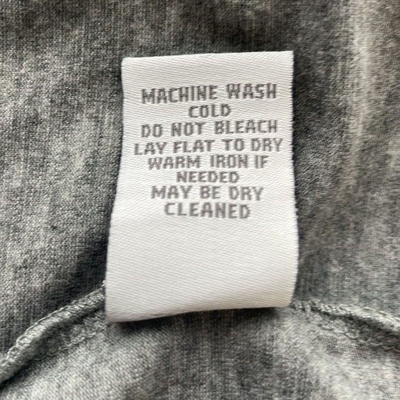 Soft Surroundings Gray Collared Long Sleeve Button Up Shirt. Size Large. - Picture 12 of 12